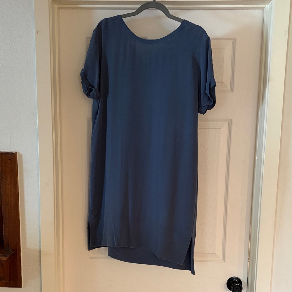 Grana Slate Blue Shift Dress